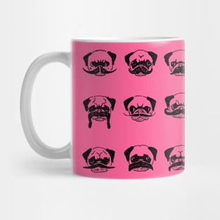 Moustaches of The Pug Mug